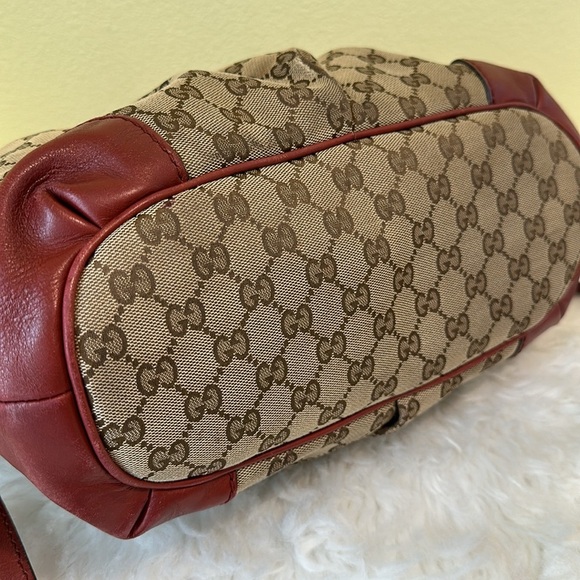 💯Authentic Gucci Canvas Brown and Red Women's Bag🍀 - Picture 15 of 15